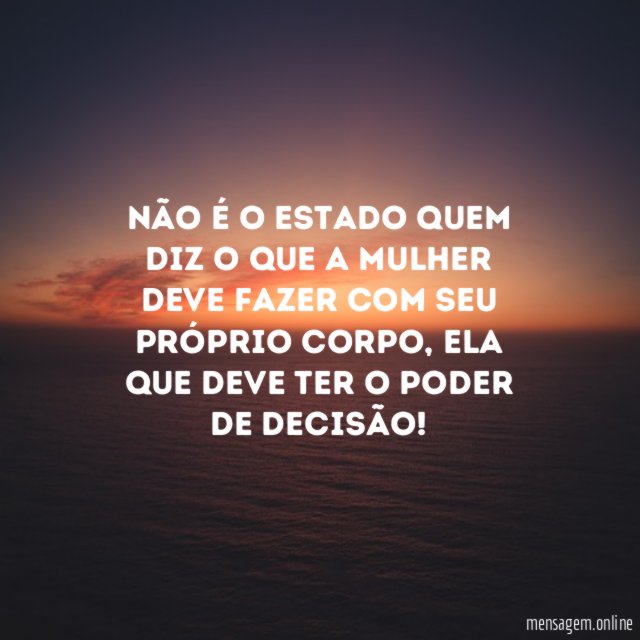 Não é o estado quem diz o que