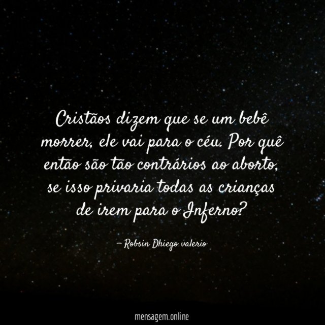 Cristãos dizem que se um bebê morrer