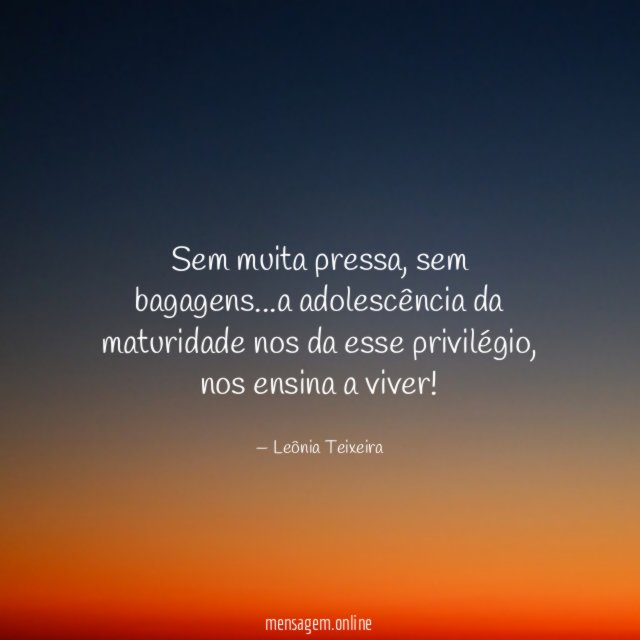 Sem muita pressa