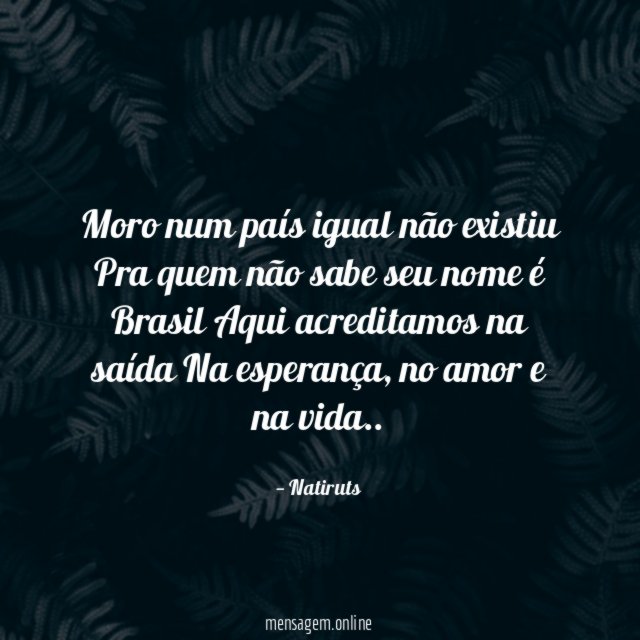 Moro num país igual não existiu Pra quem