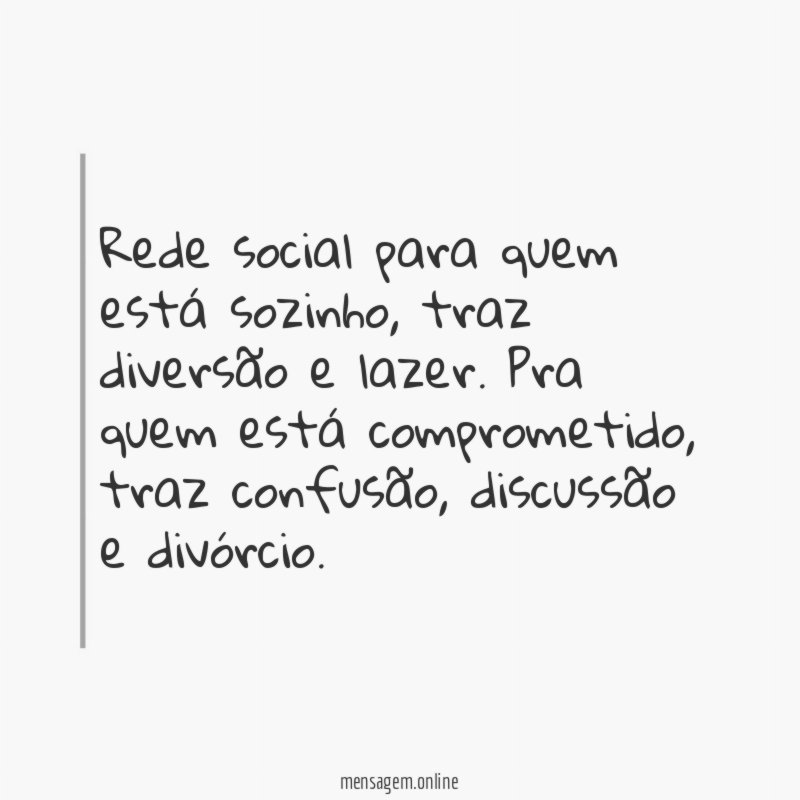 Rede social para quem está sozinho