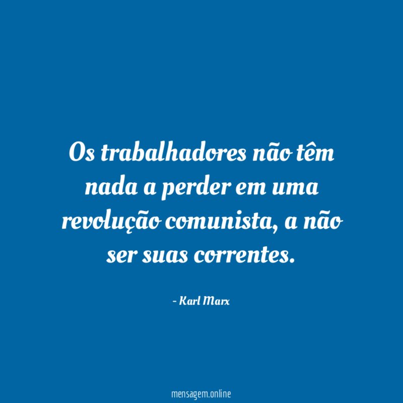 Os trabalhadores não têm nada a perder em