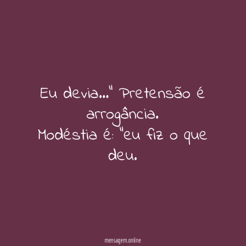 Eu devia