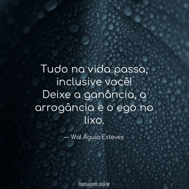 Tudo na vida passa