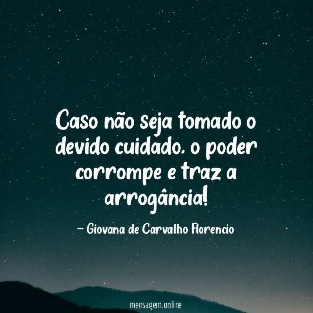 Caso não seja tomado o devido cuidado