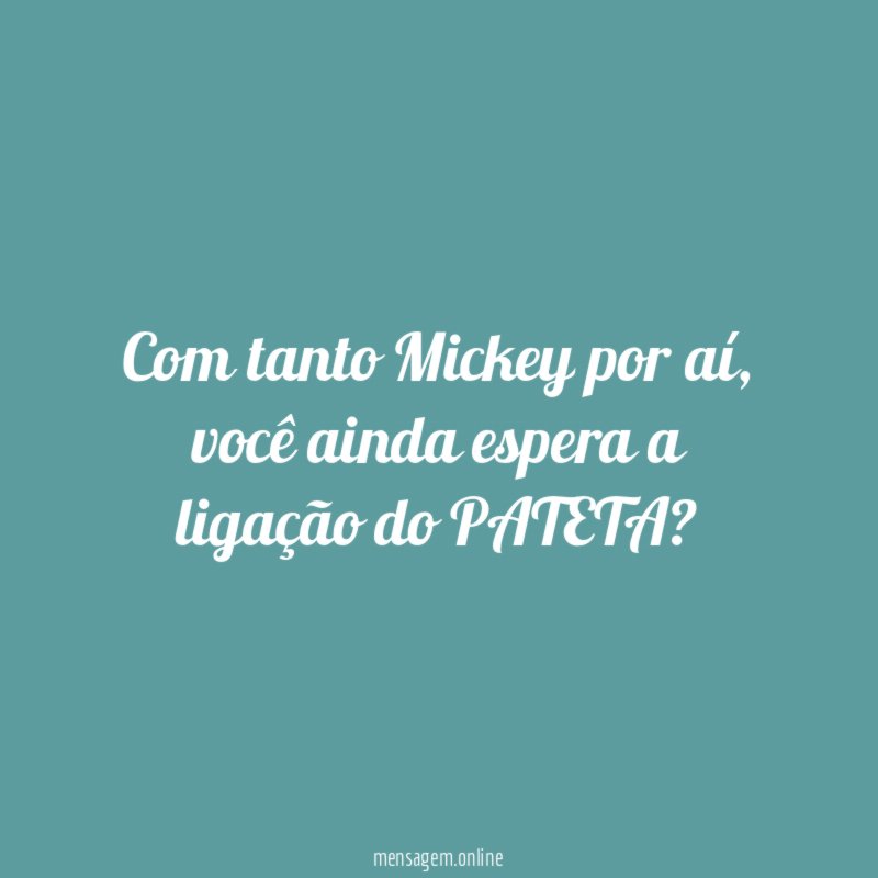 Com tanto Mickey por aí