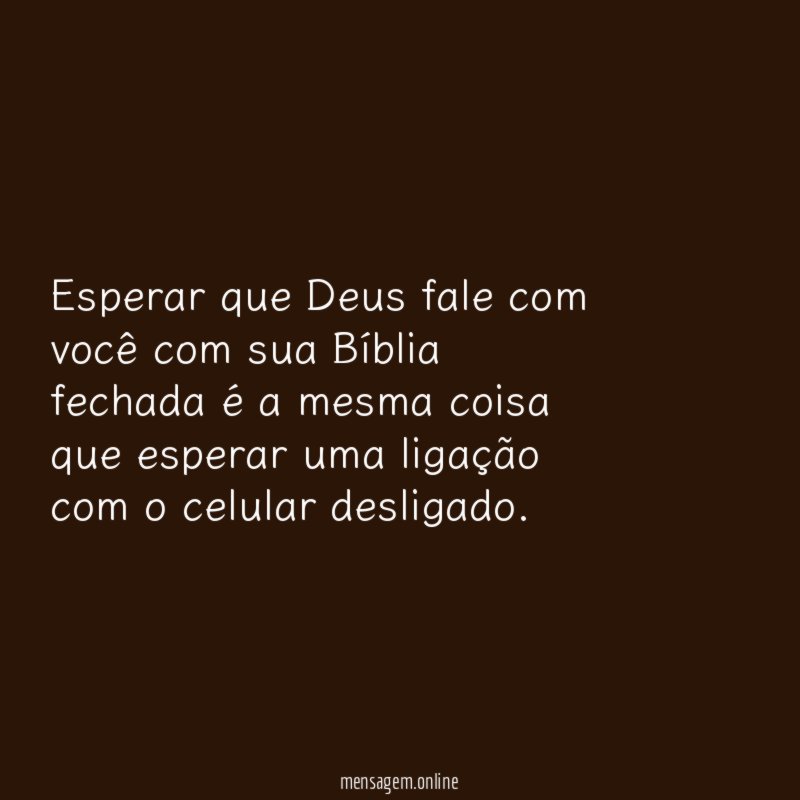 Esperar que Deus fale com você com sua