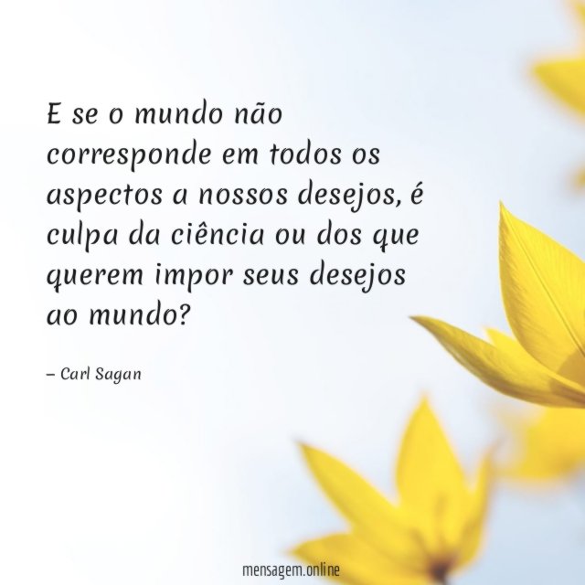 E se o mundo não corresponde em todos