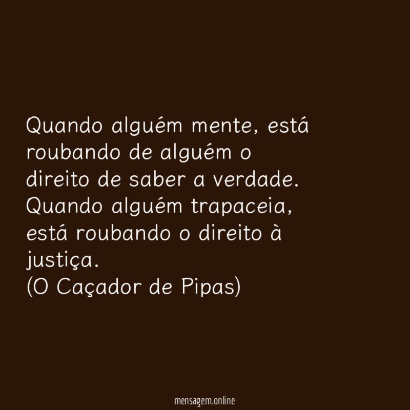 Quando alguém mente