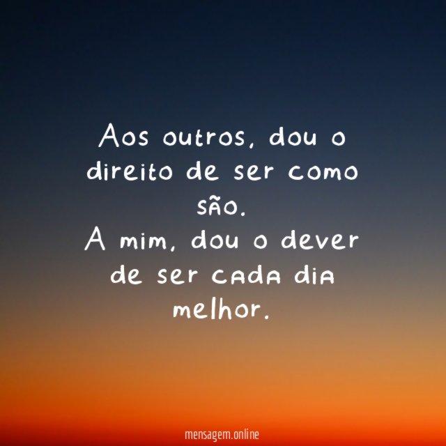 Aos outros