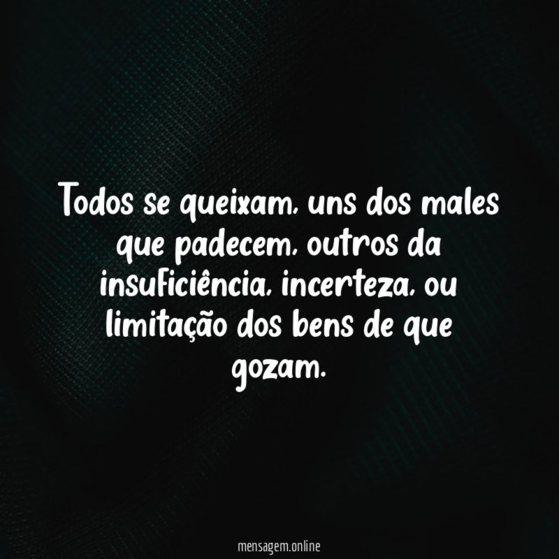 Todos se queixam