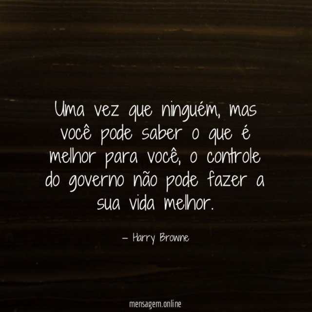 Uma vez que ninguém