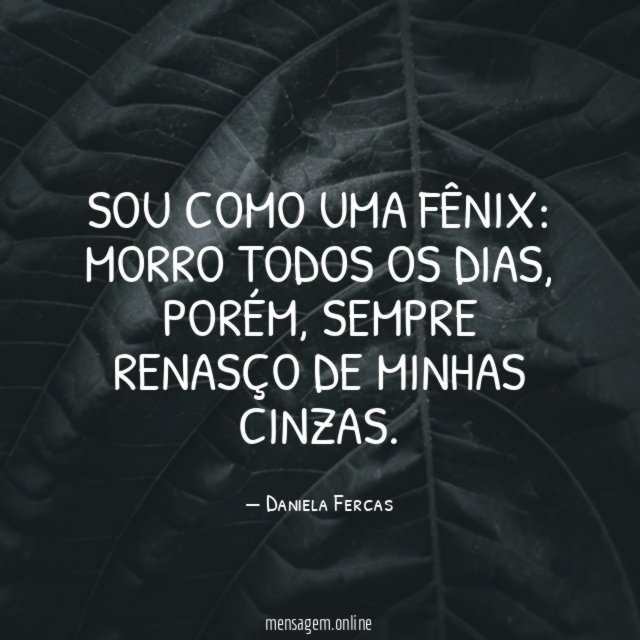 Sou como uma fênix