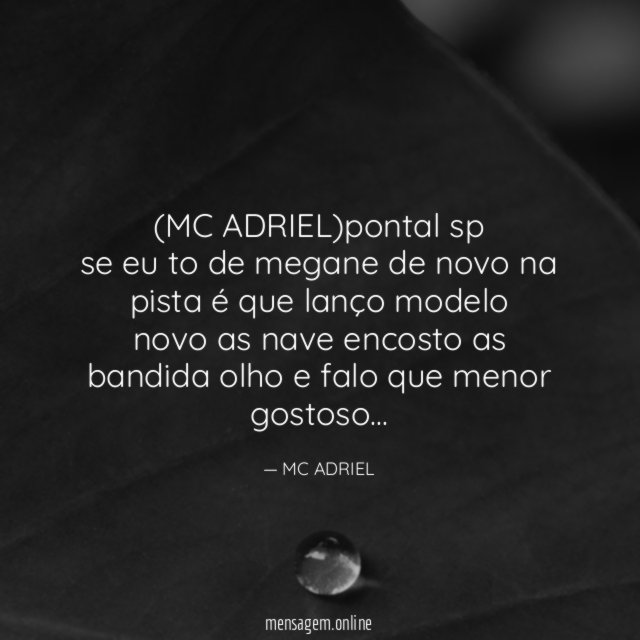 (MC ADRIEL)pontal sp