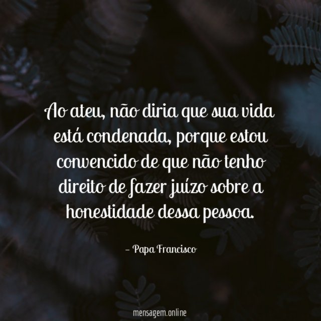 Ao ateu