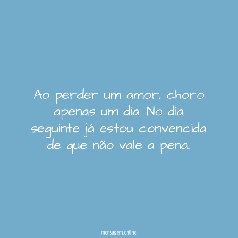 Ao perder um amor