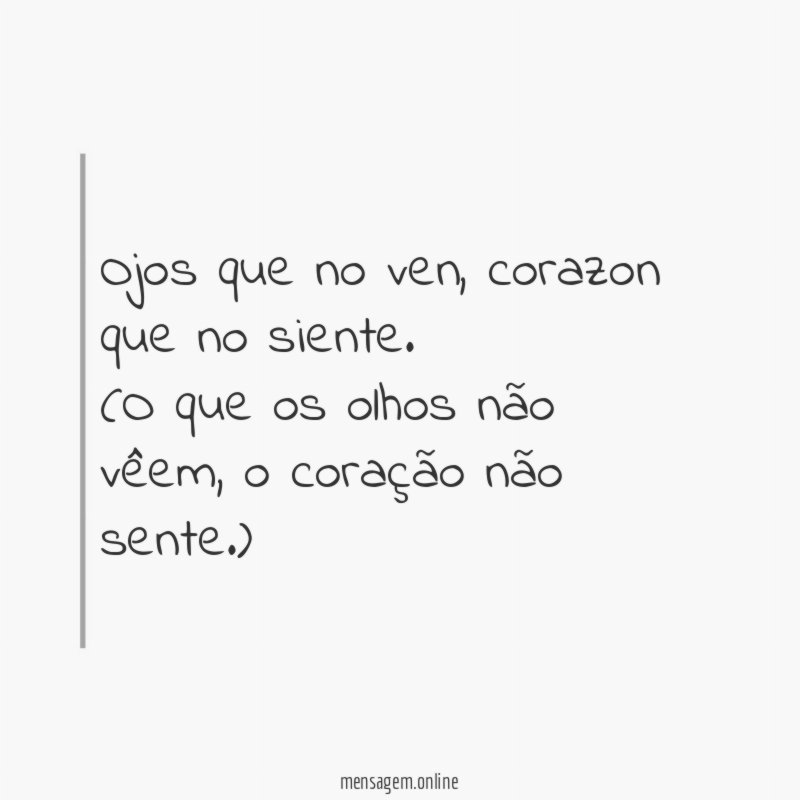 Ojos que no ven