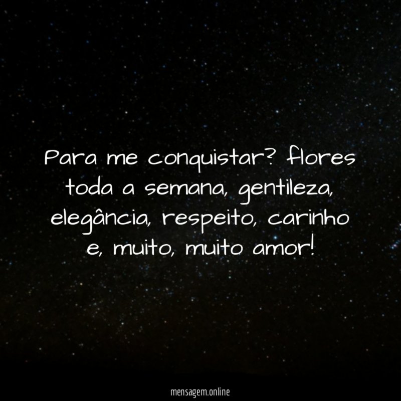 Para me conquistar