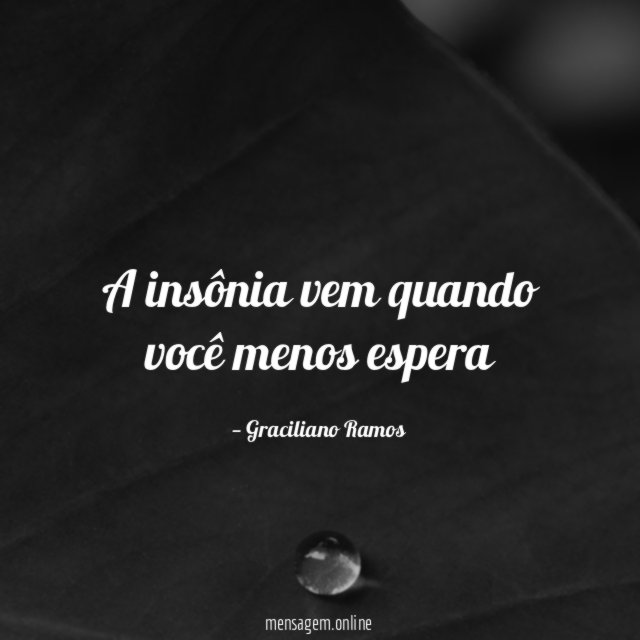 A insônia vem quando você menos espera