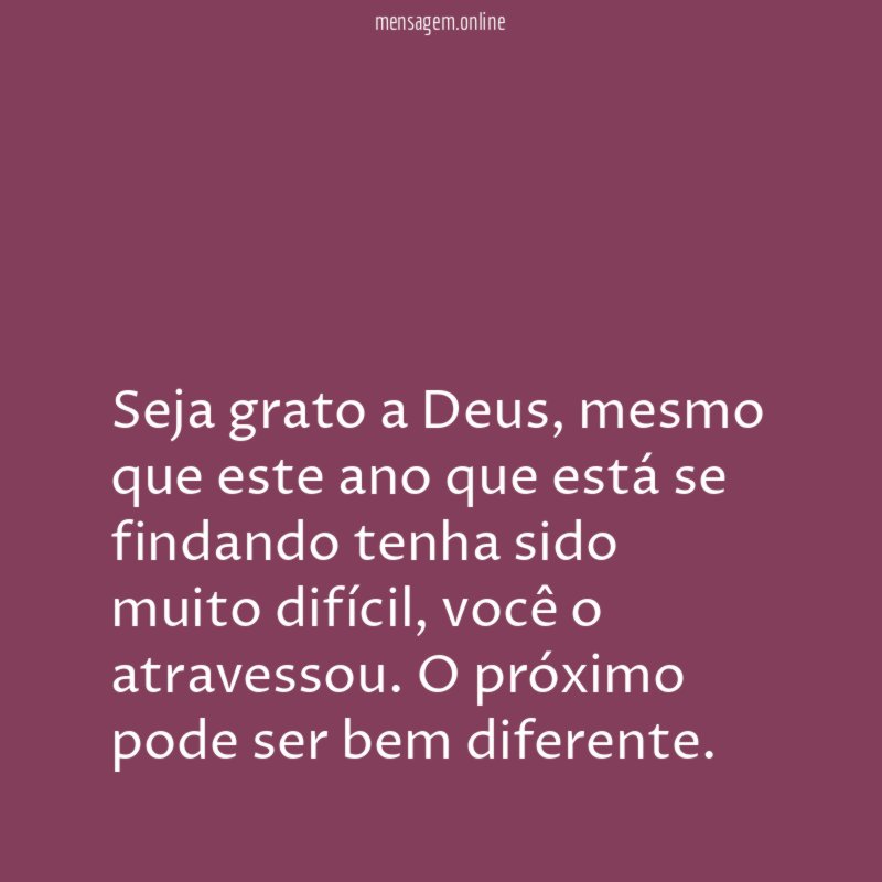 Seja grato a Deus