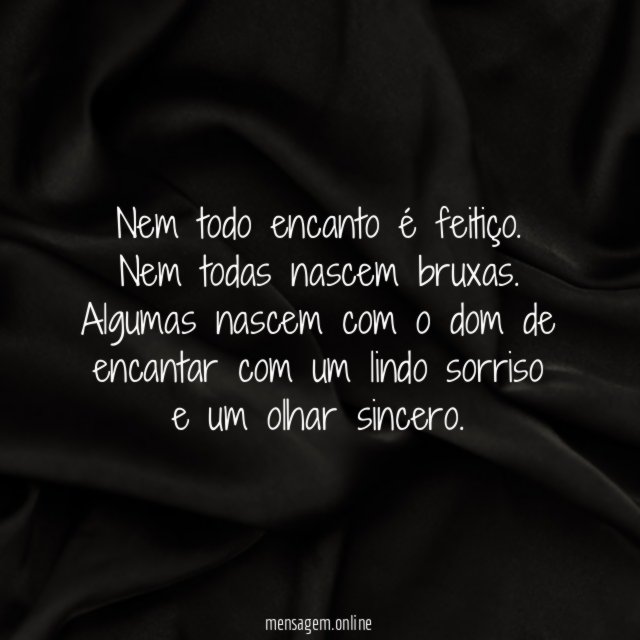 Nem todo encanto é feitiço