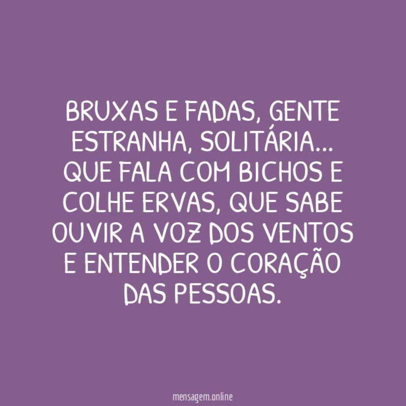 Bruxas e fadas