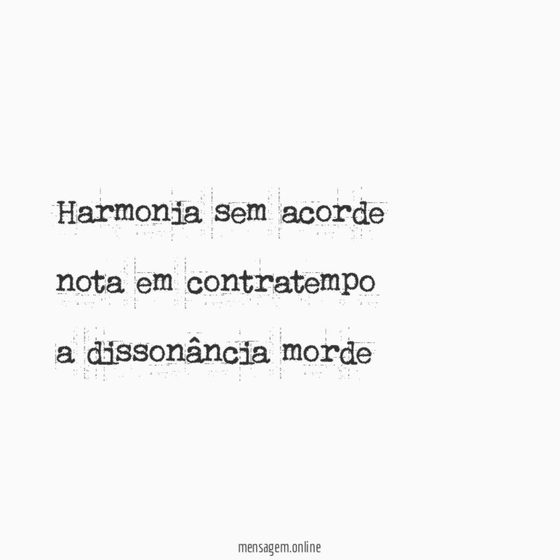 harmonia sem acorde nota em contratempo a dissonância morde