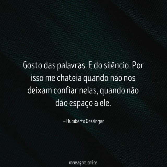 Gosto das palavras