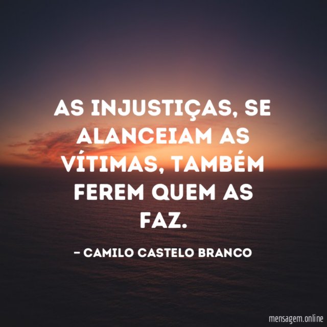 As injustiças