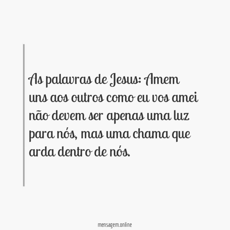 As palavras de Jesus