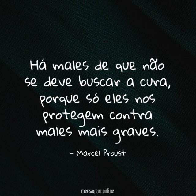 Há males de que não se deve buscar a cura