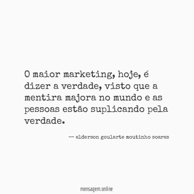 O maior marketing