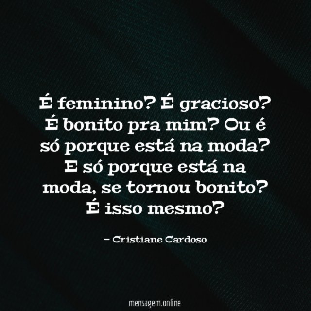 É feminino