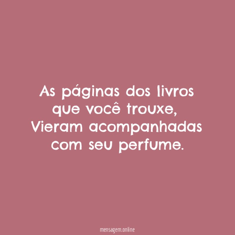 As páginas dos livros que você trouxe