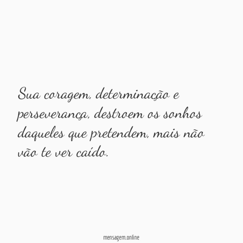 Sua coragem