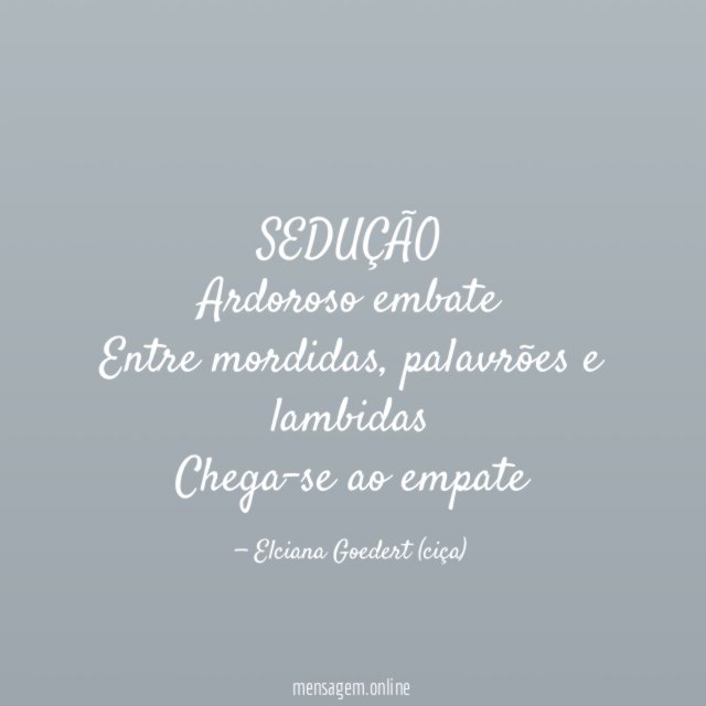 SEDUÇÃO