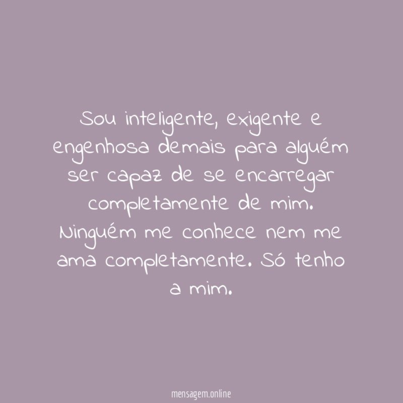 Sou inteligente