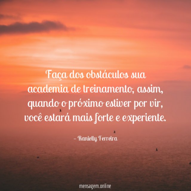 Faça dos obstáculos sua academia de treinamento