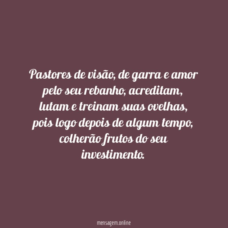 Pastores de visão