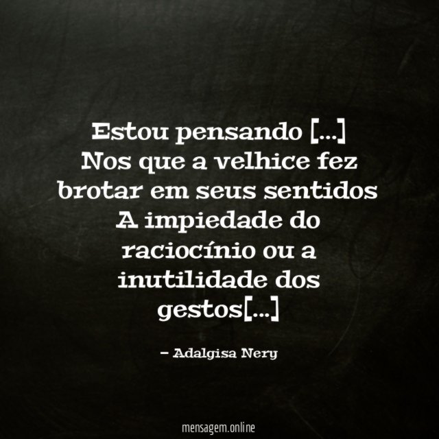 Estou pensando [