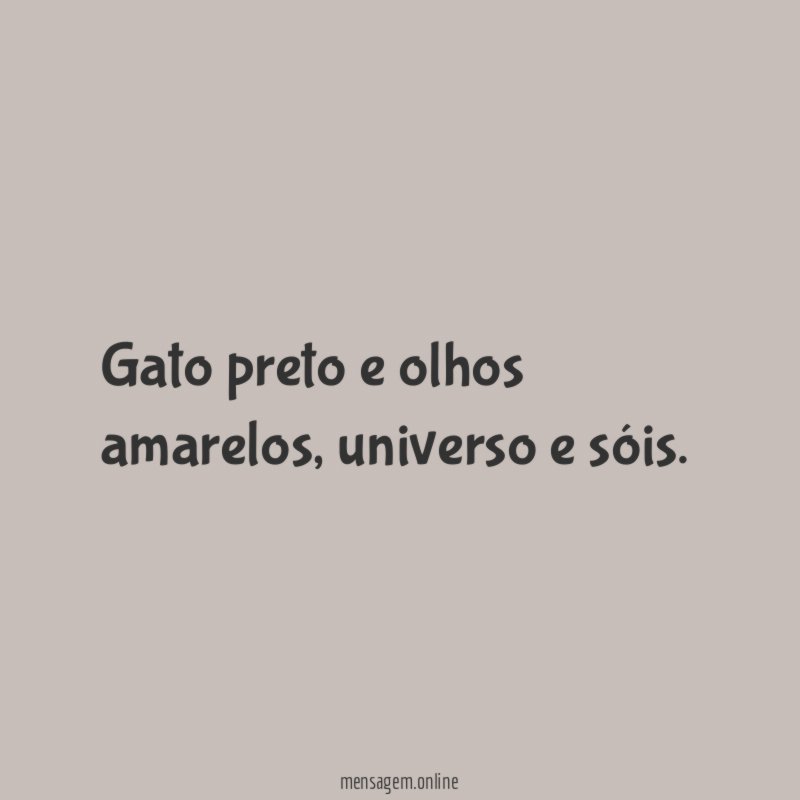 Gato preto e olhos amarelos
