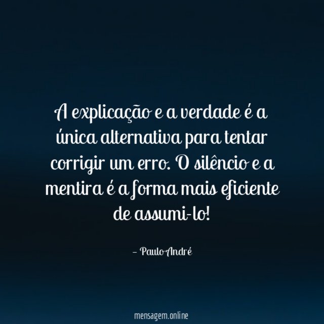 A explicação e a verdade é a única