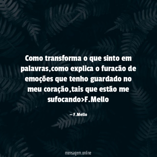como transforma o que sinto em palavras