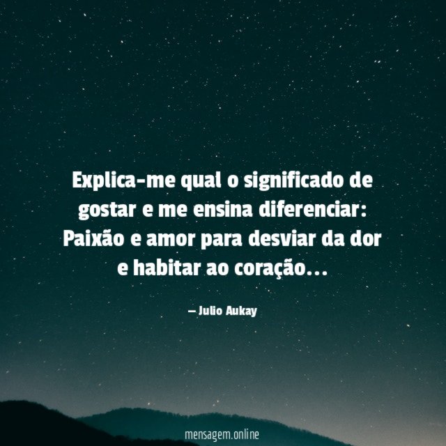Explica-me qual o significado de gostar e me ensina diferenciar