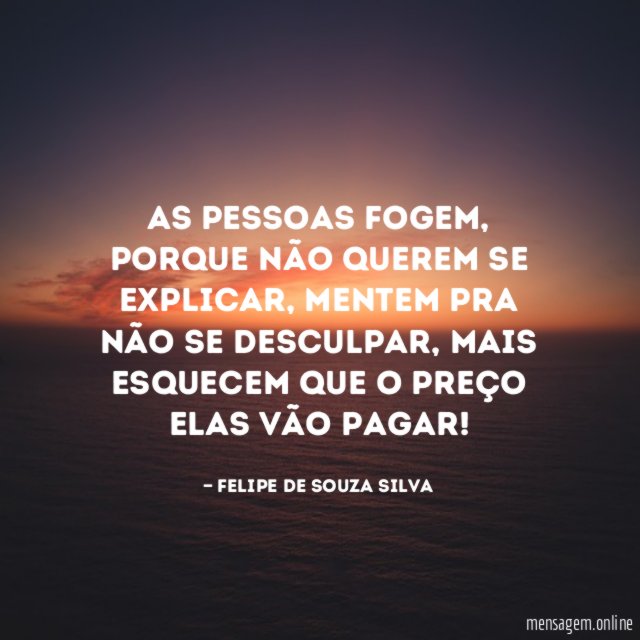 As pessoas fogem