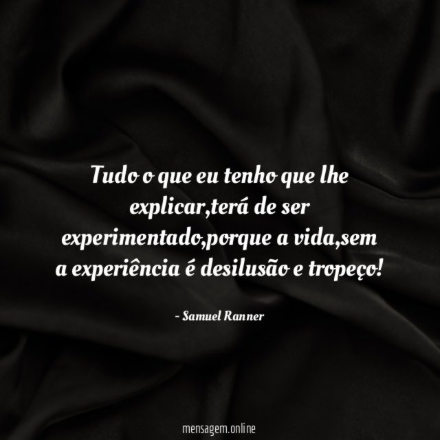 Tudo o que eu tenho que lhe explicar