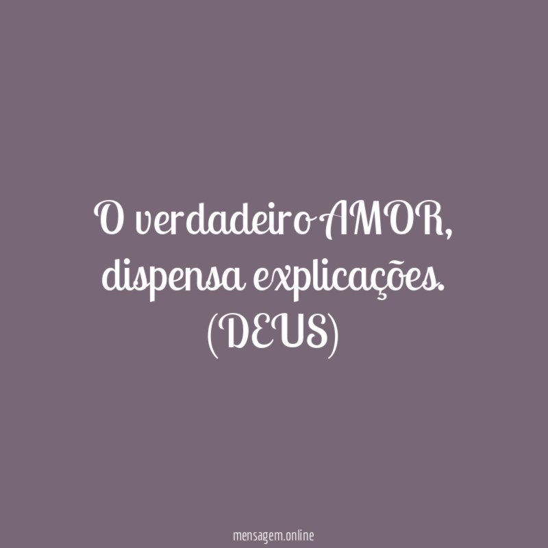 O verdadeiro AMOR