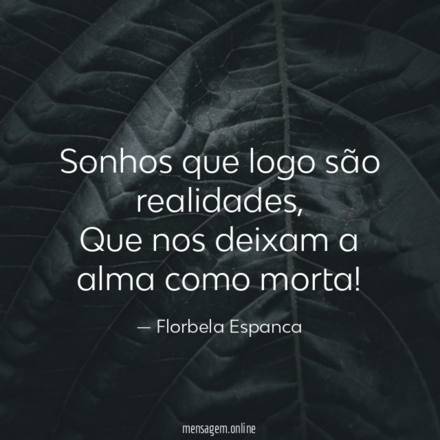 Sonhos que logo são realidades