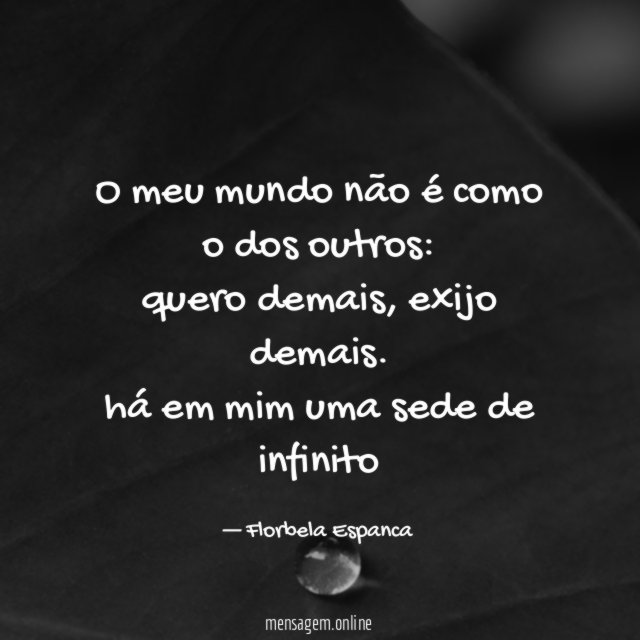 o meu mundo não é como o dos outros