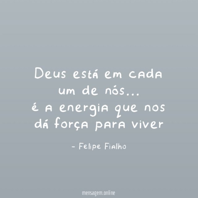 Deus está em cada um de nós